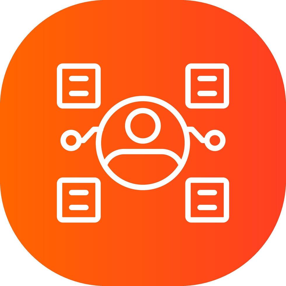 User Predictions Creative Icon Design vector