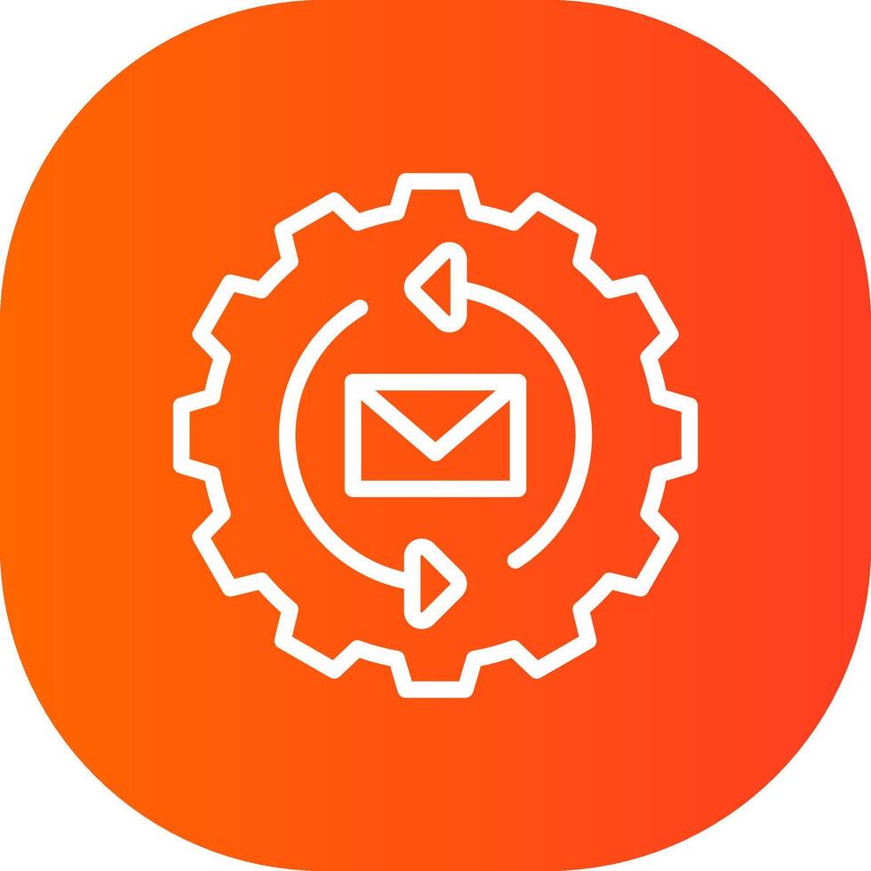 Marketing Automation Creative Icon Design vector
