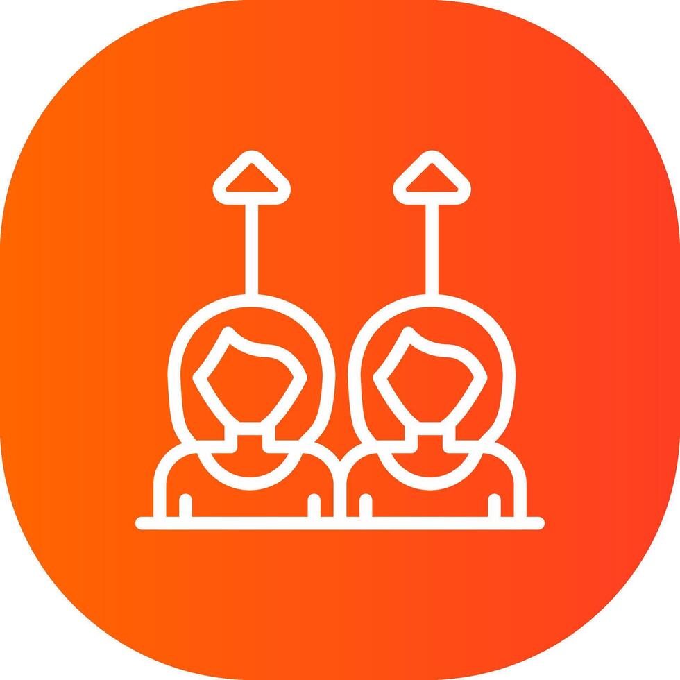 Same Approach Creative Icon Design vector