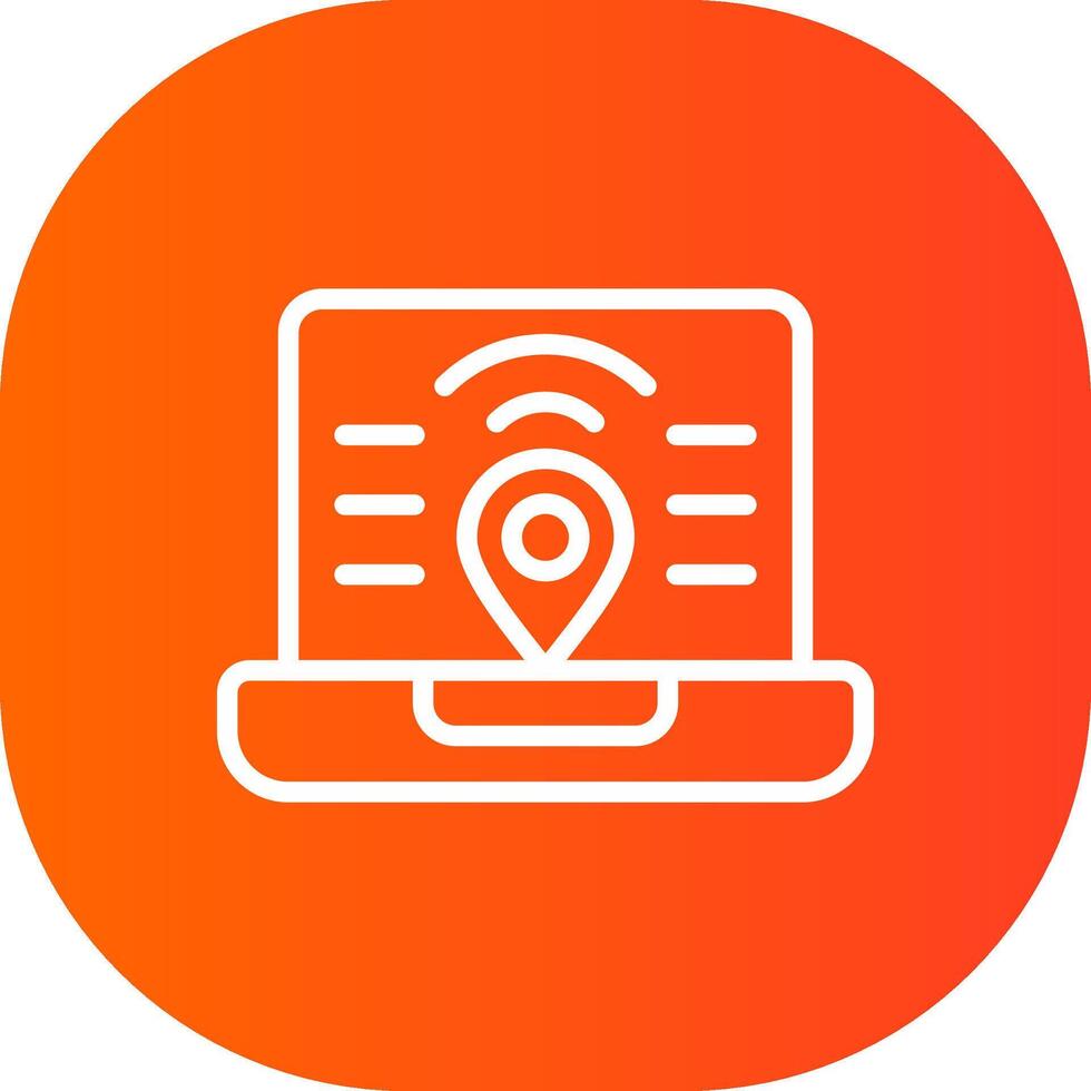 Digital Nomad Hub Creative Icon Design vector