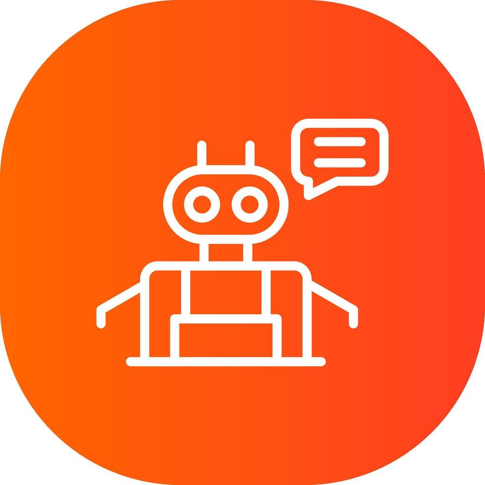 Chatbot Creative Icon Design vector