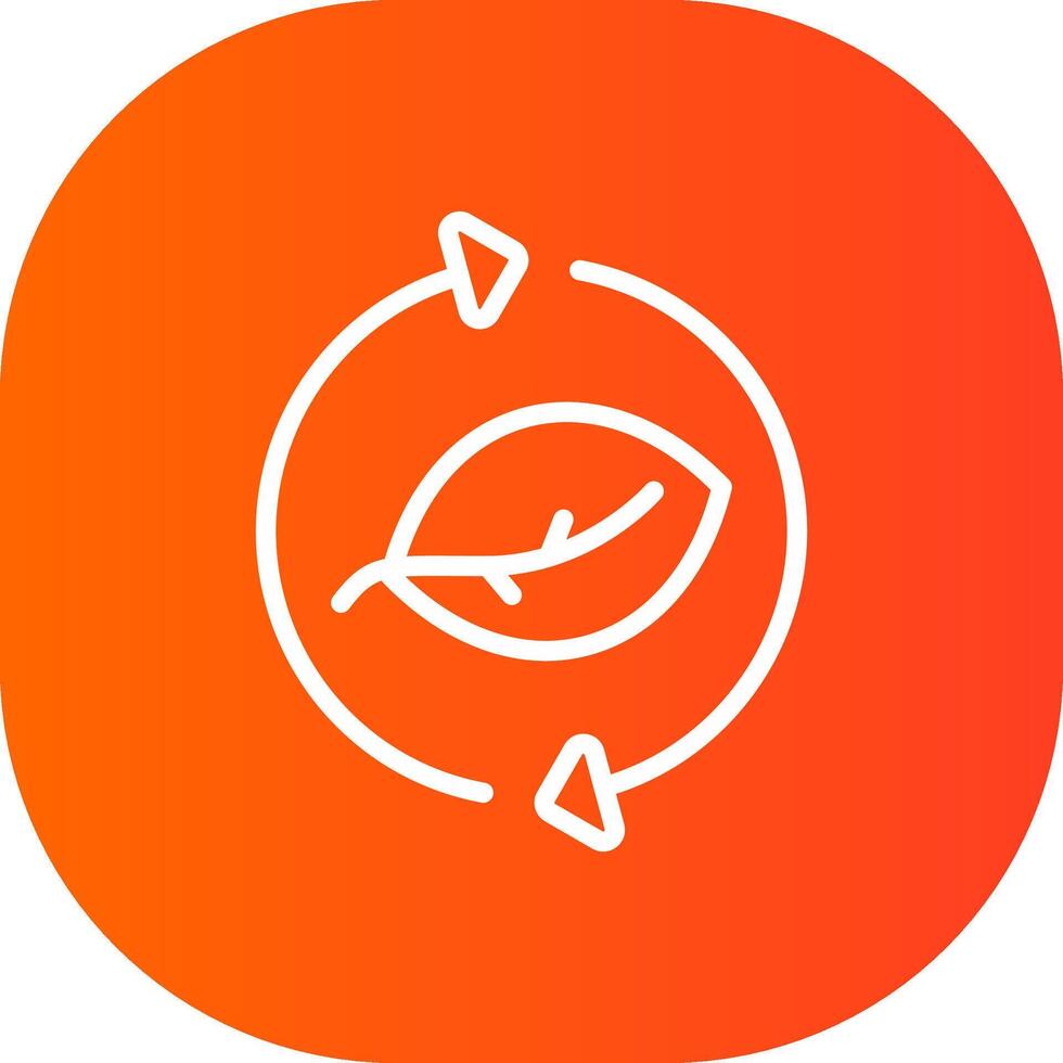 Leaf Recycle Creative Icon Design vector