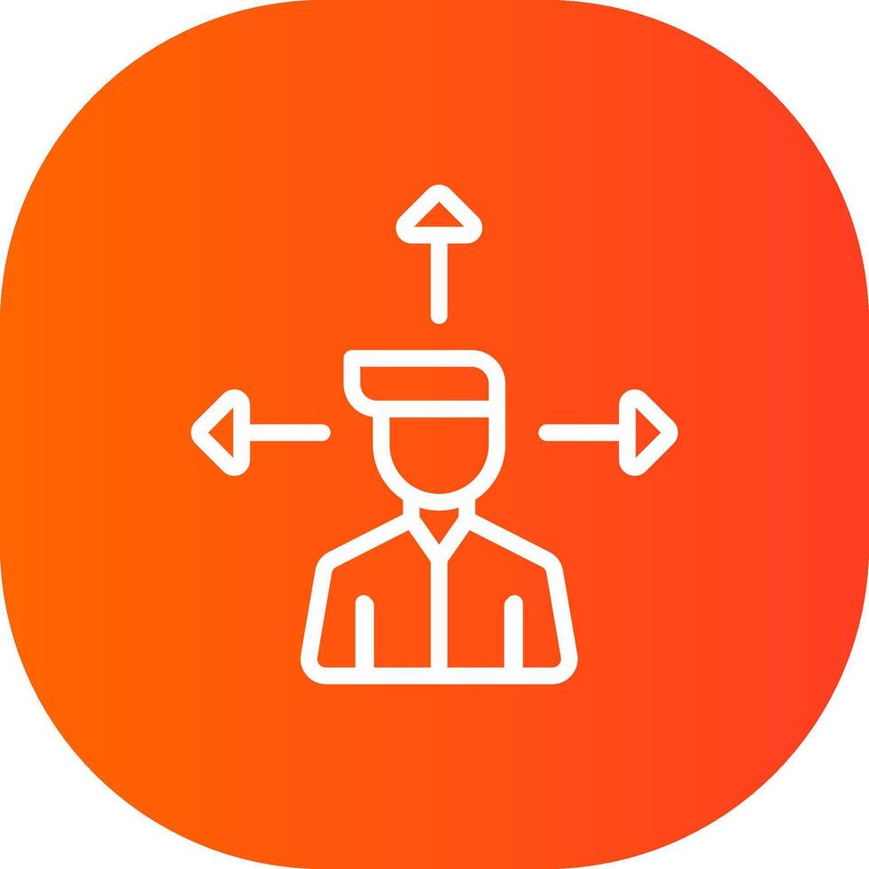 Outsource Management Creative Icon Design vector