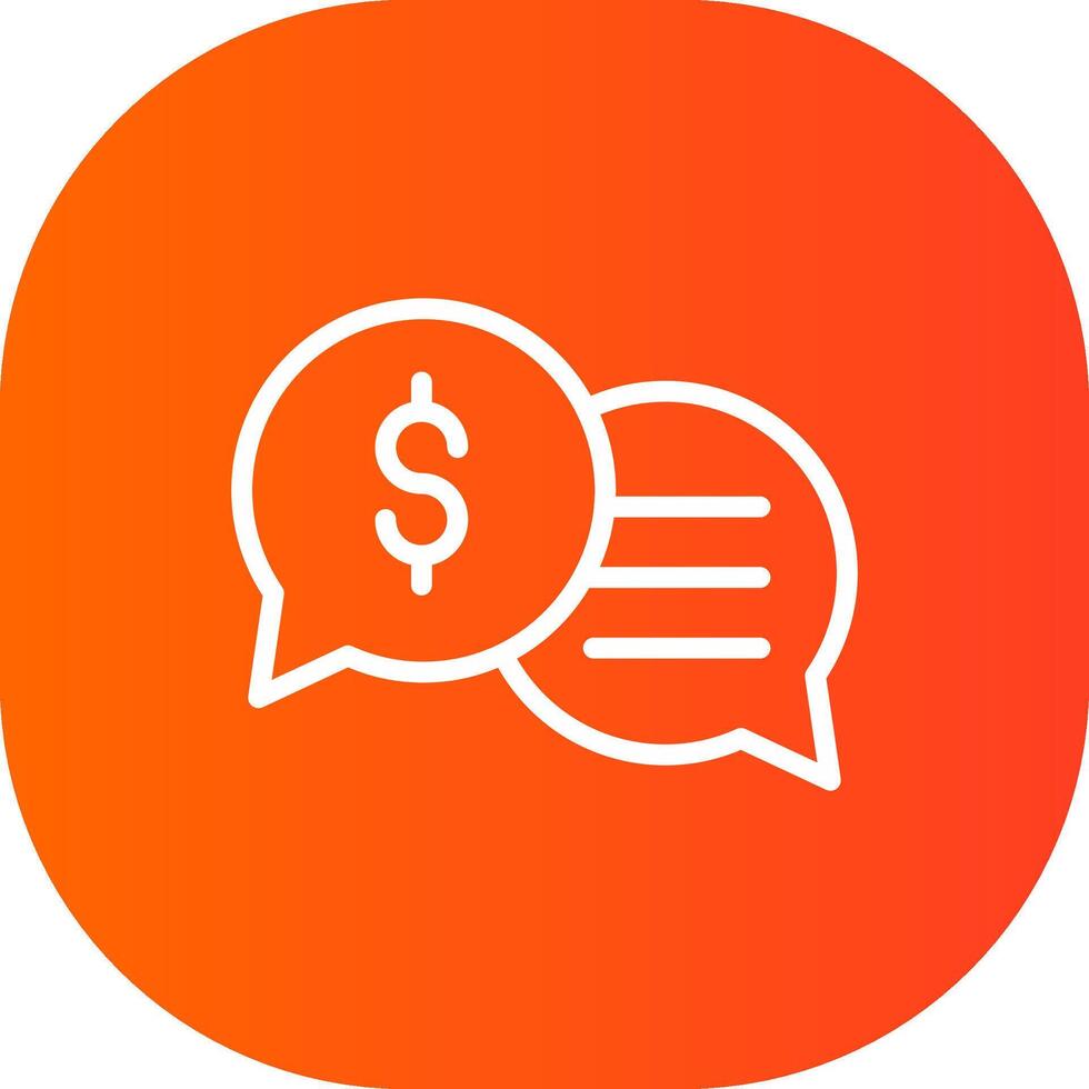 Business Dialog Creative Icon Design vector