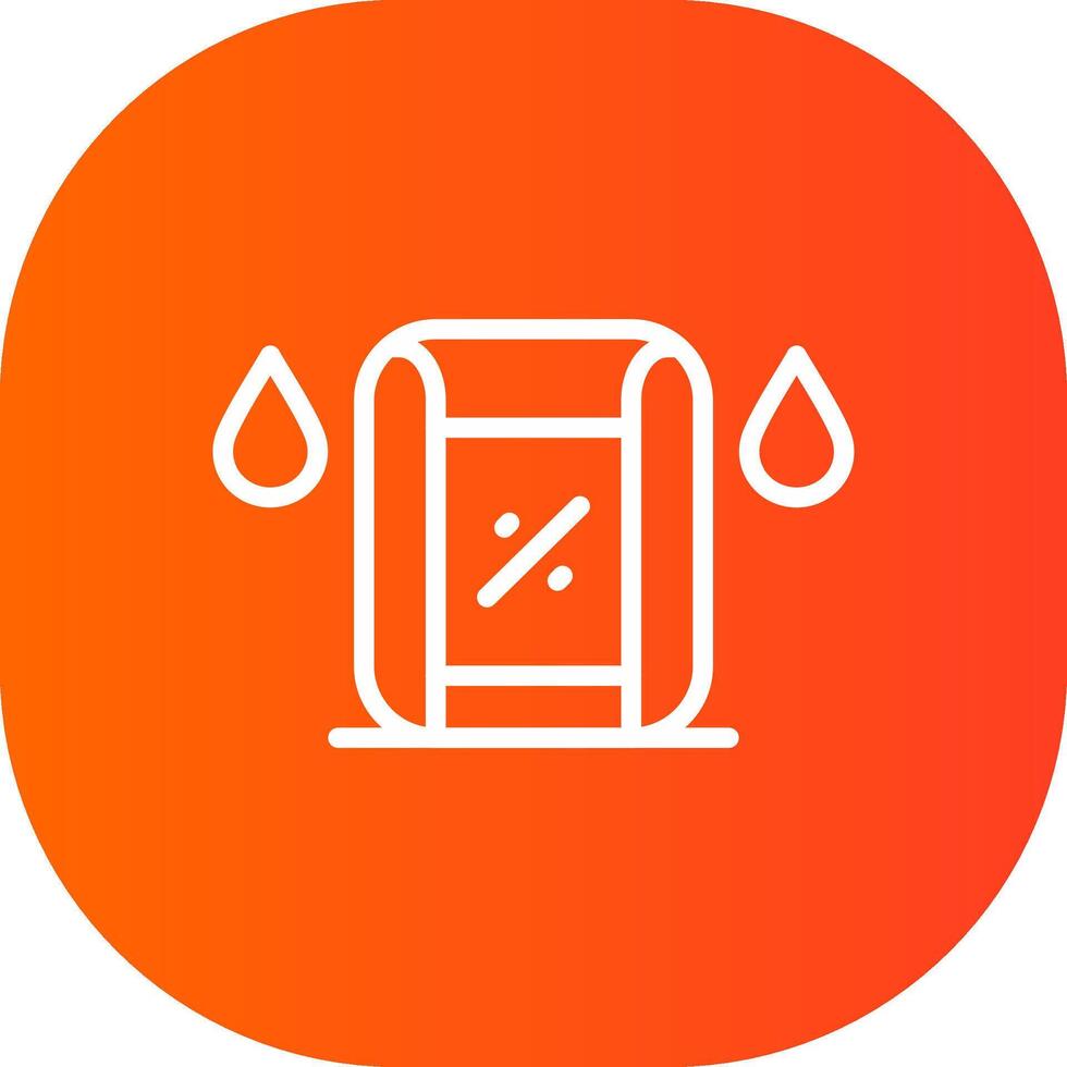 Humidity Sensor Creative Icon Design vector