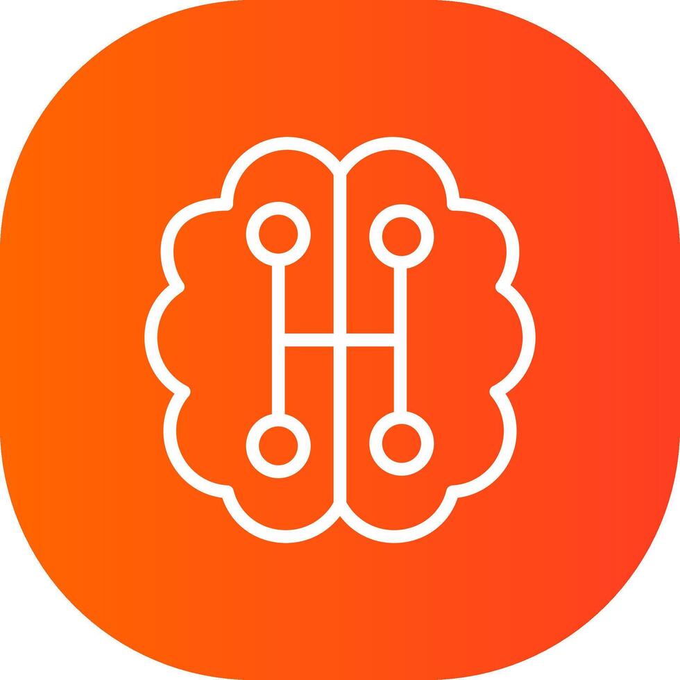 Humanoid Robot Creative Icon Design vector