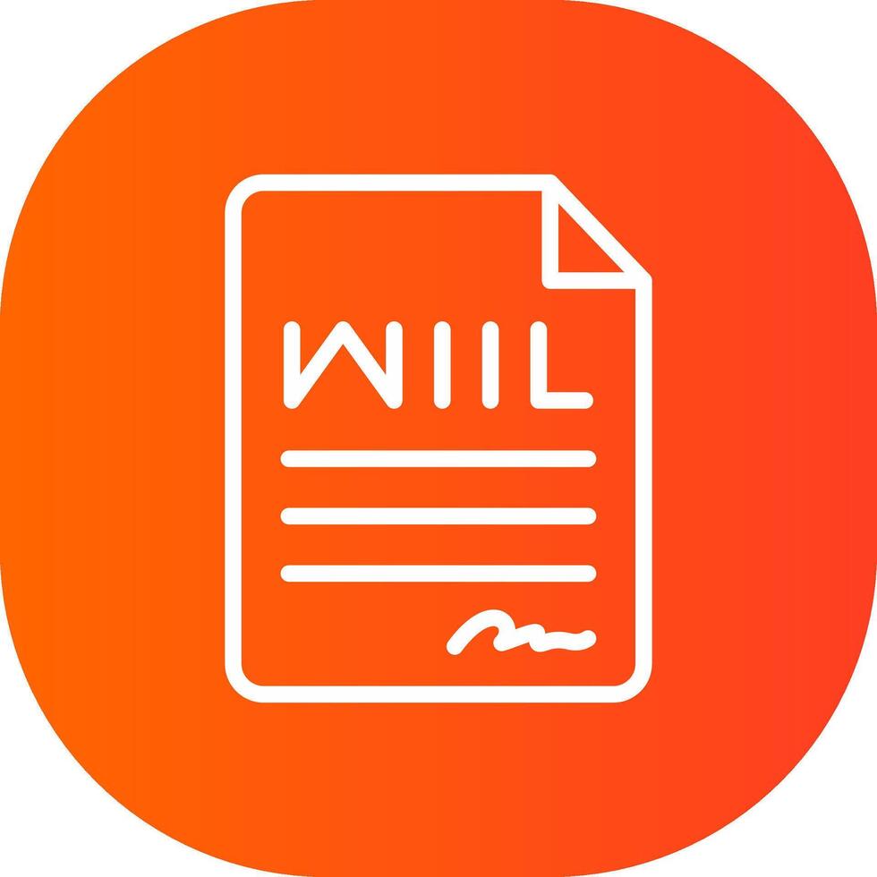 Last Will Creative Icon Design vector