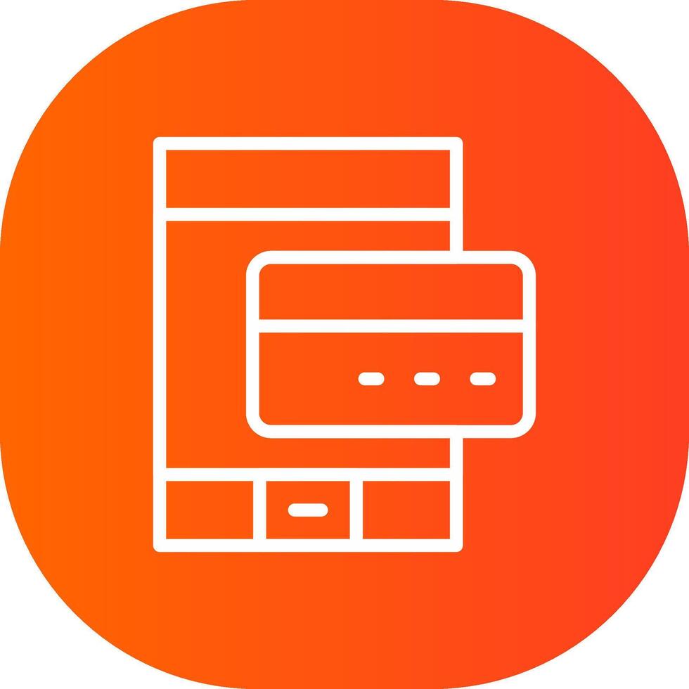 Online Payment Creative Icon Design vector