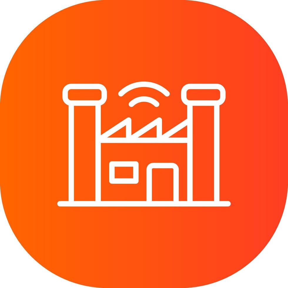 Smart Factory Creative Icon Design vector