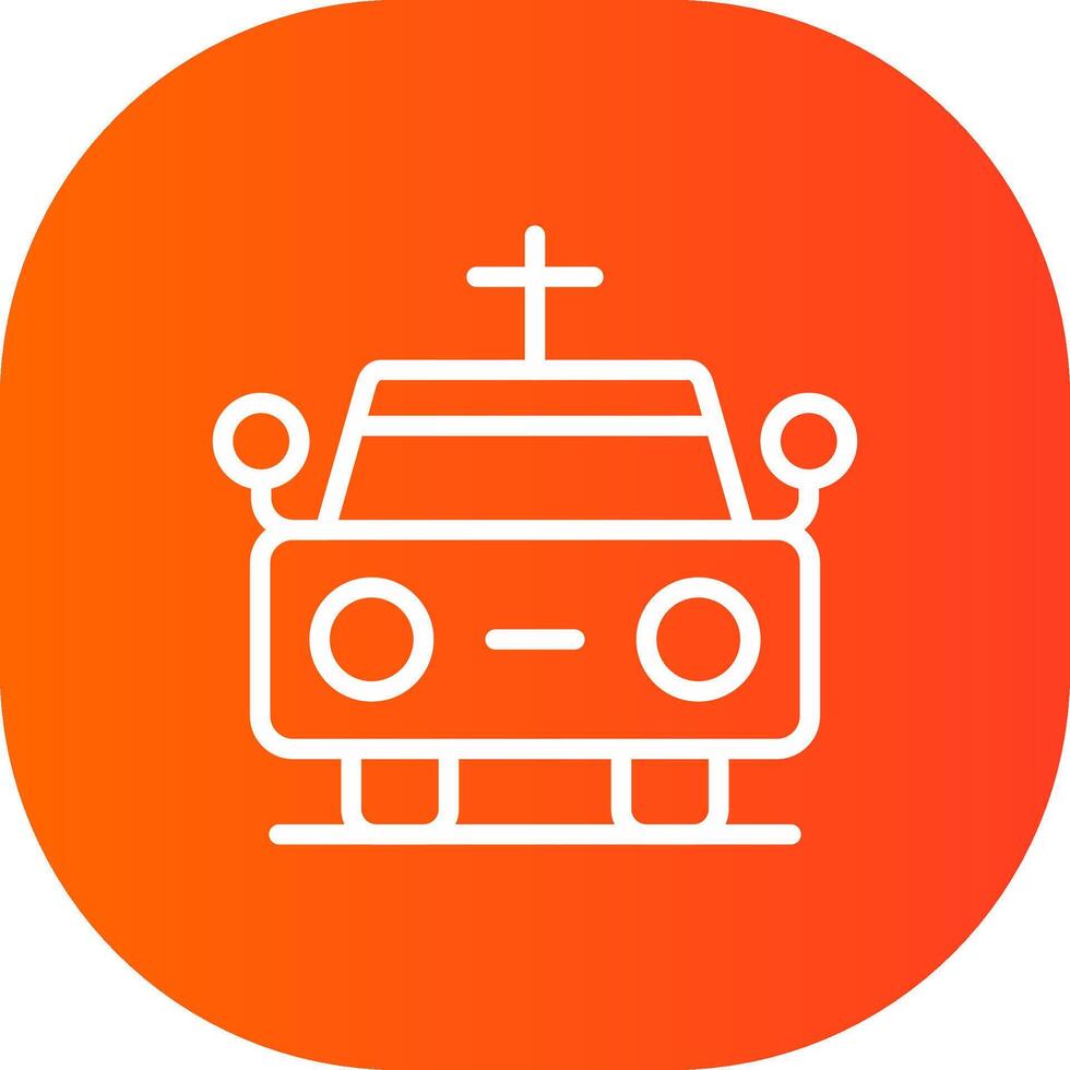 Hearse Creative Icon Design vector