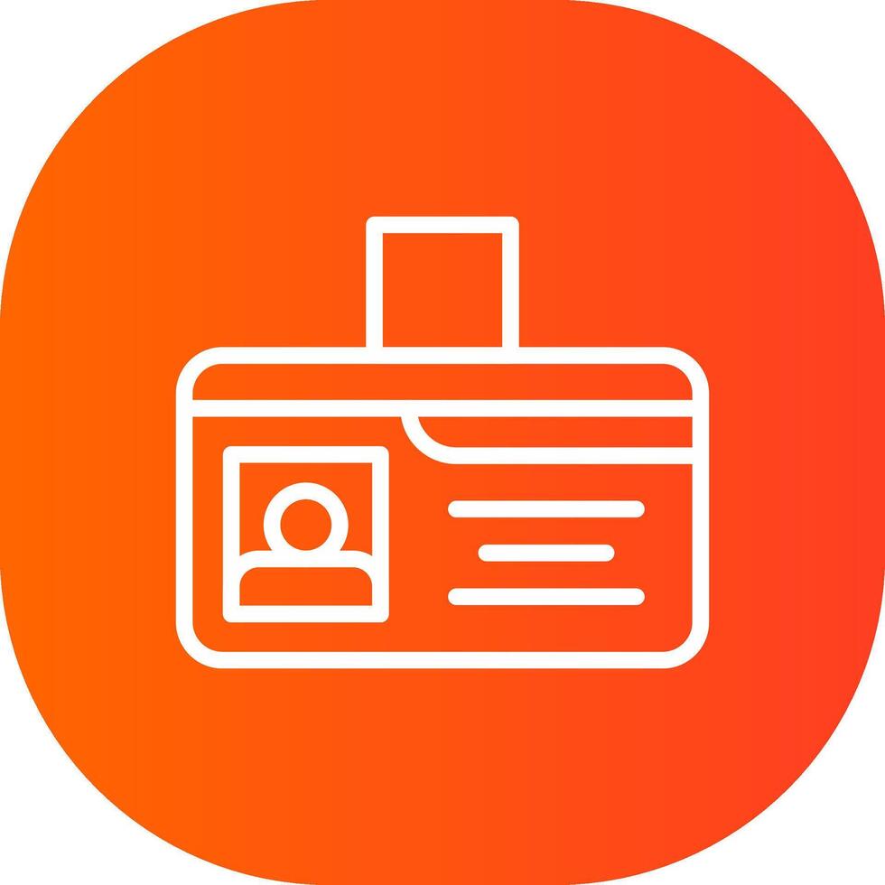 Identification Card Creative Icon Design vector