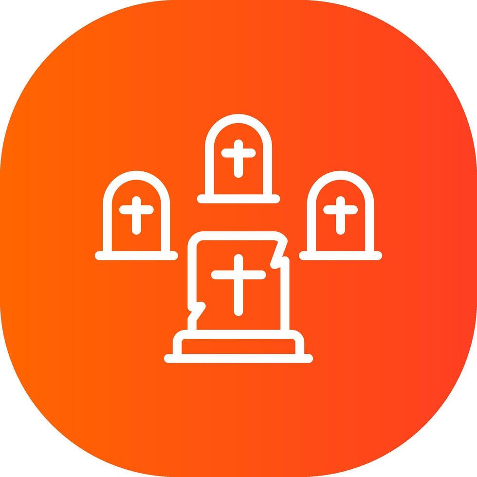 Graveyard Creative Icon Design vector