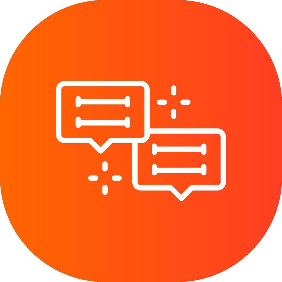 Conversation Creative Icon Design vector