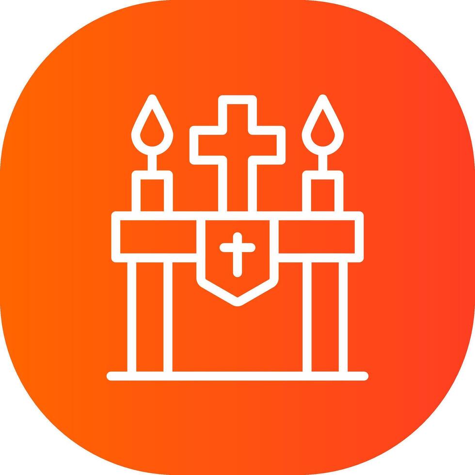 Altar Creative Icon Design vector