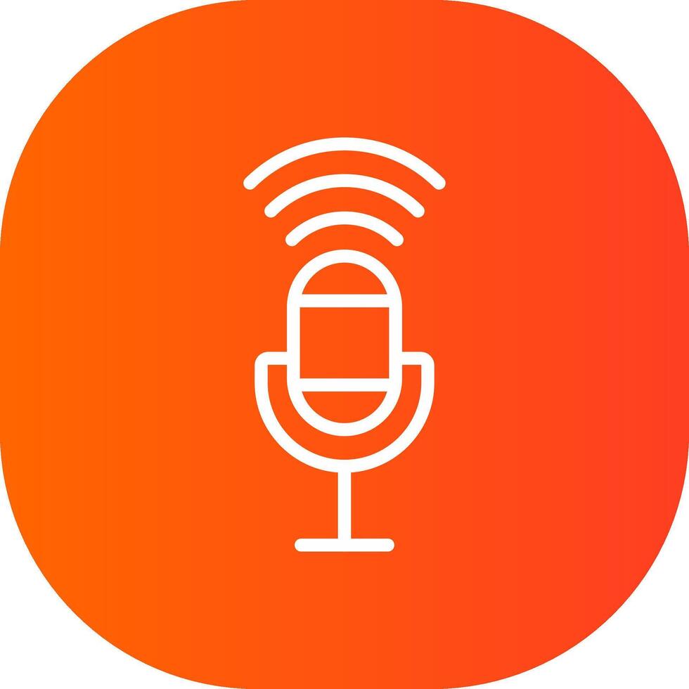 Voice Control Creative Icon Design vector