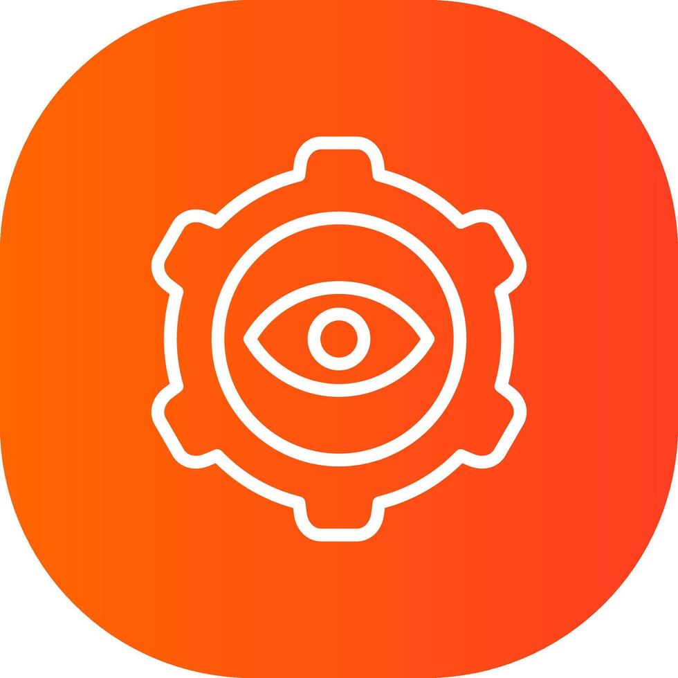 Eye Setting Creative Icon Design vector