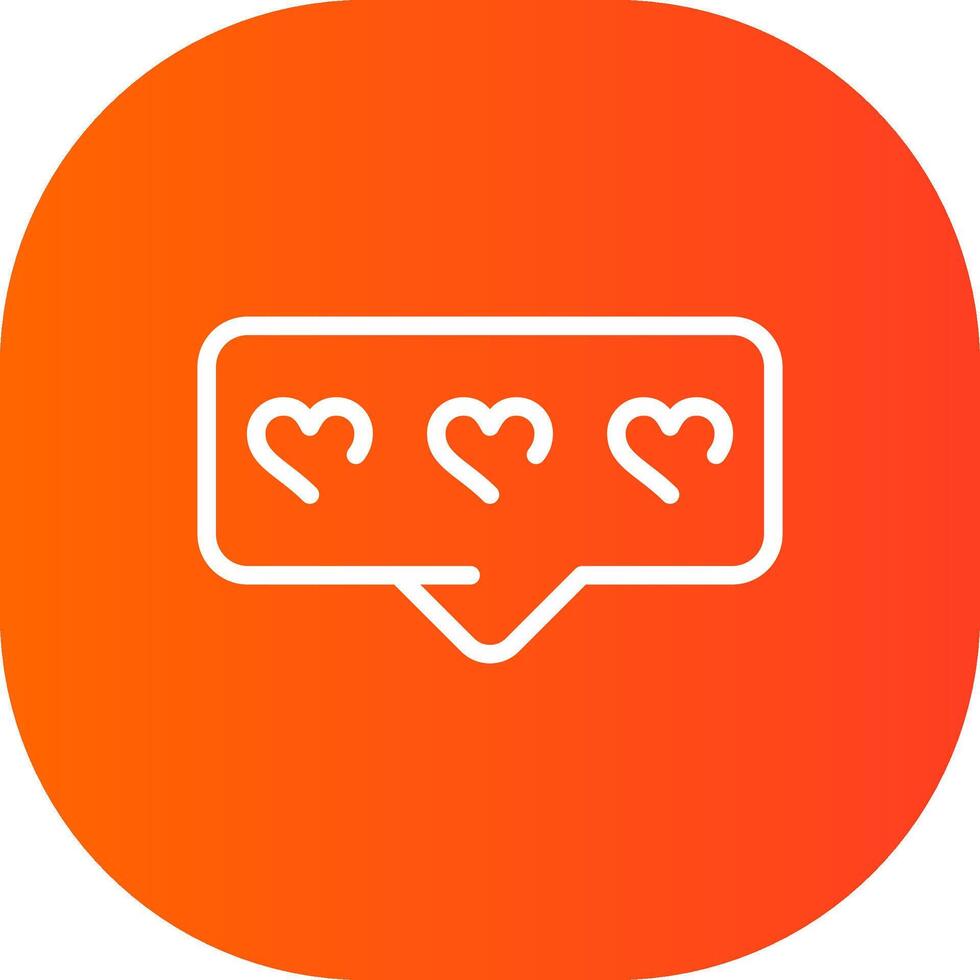 Comment Heart Creative Icon Design vector