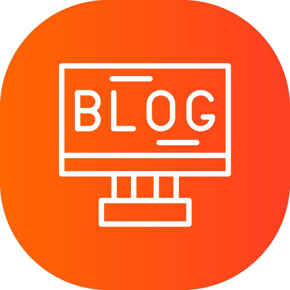 Blogging Creative Icon Design vector