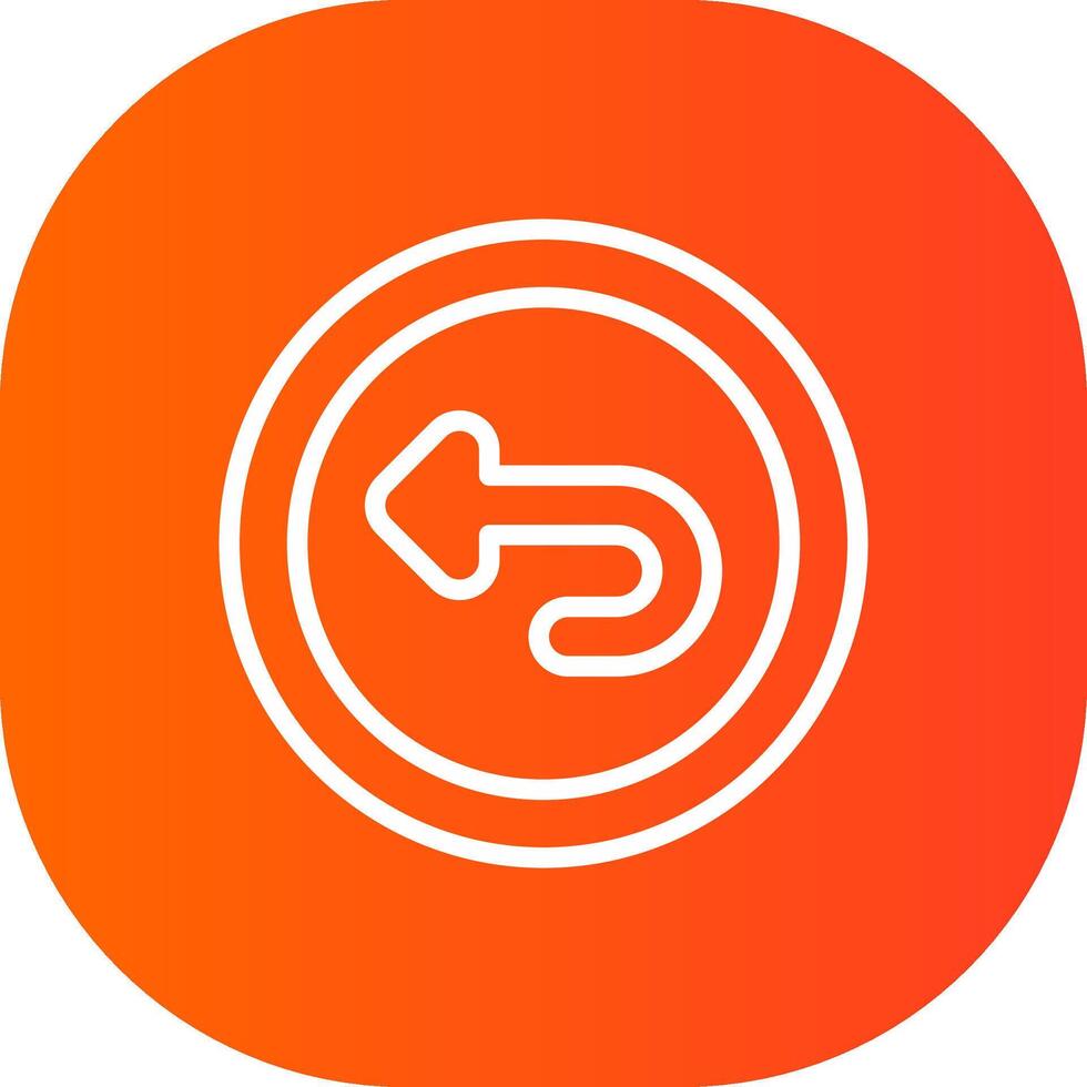 Undo Creative Icon Design vector