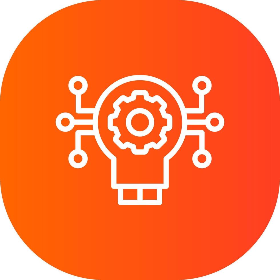 Technology Disruption Creative Icon Design vector