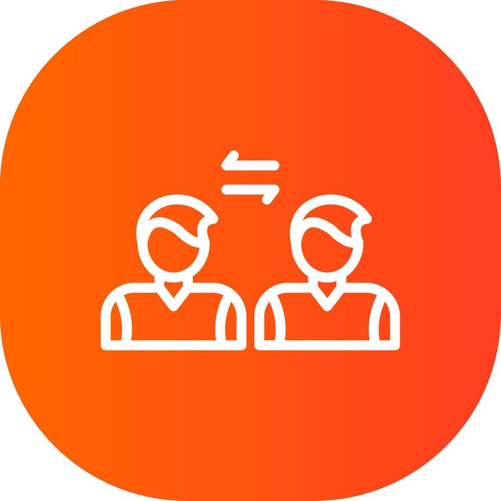 Social Distancing Creative Icon Design vector