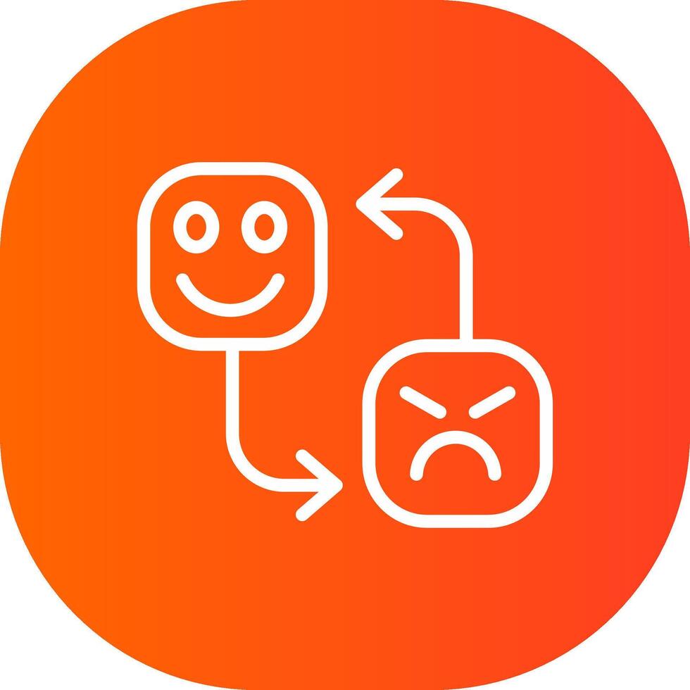 Mood Swing Creative Icon Design vector
