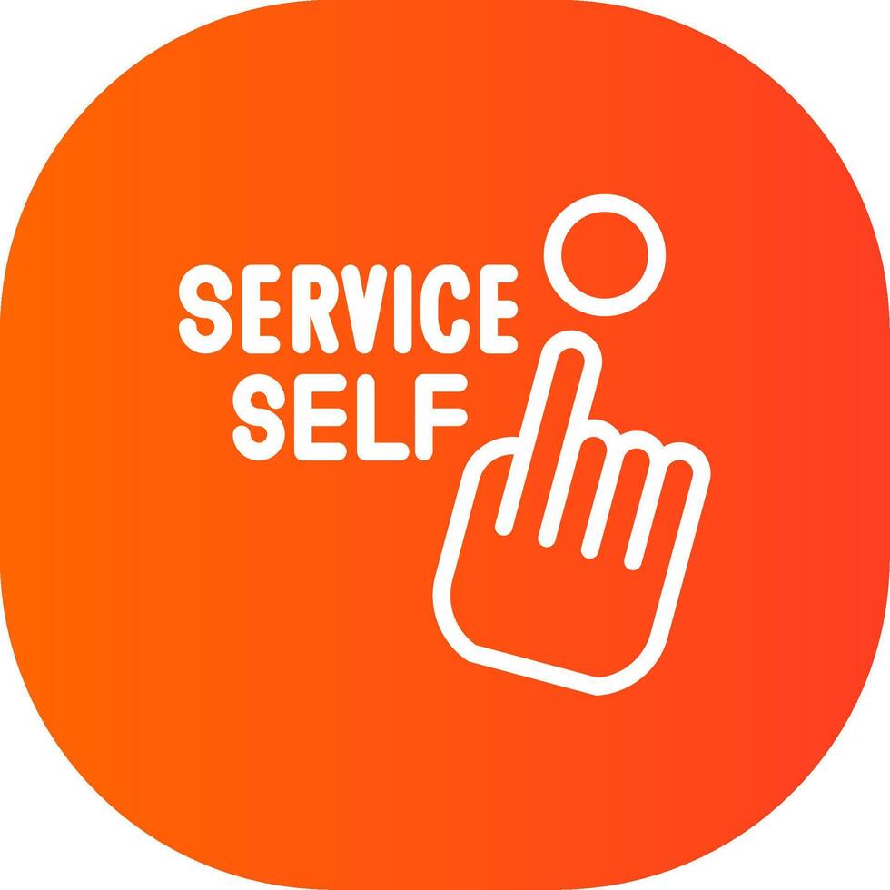 Self Service Creative Icon Design vector