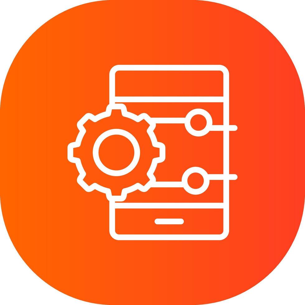 Project Management App Creative Icon Design vector