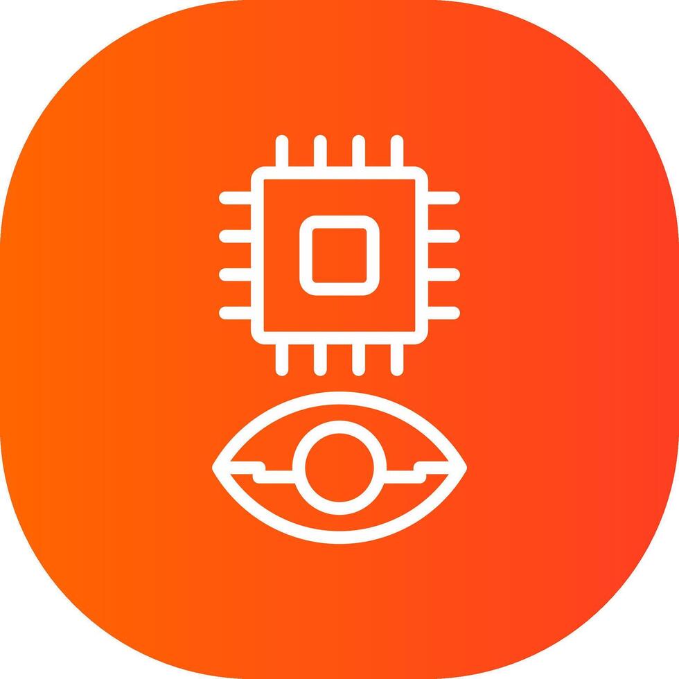 Eye Augmentation Creative Icon Design vector