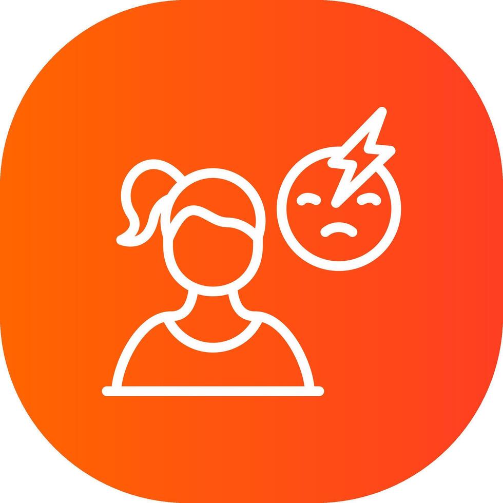 Emotional Abuse Creative Icon Design vector