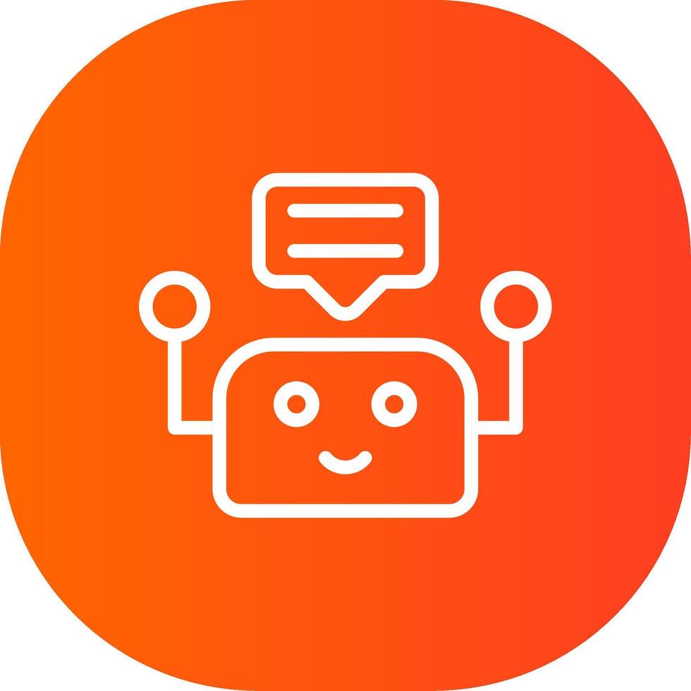 Chatbot Creative Icon Design vector