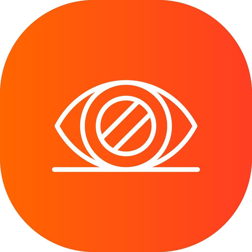 Glaucoma Creative Icon Design vector