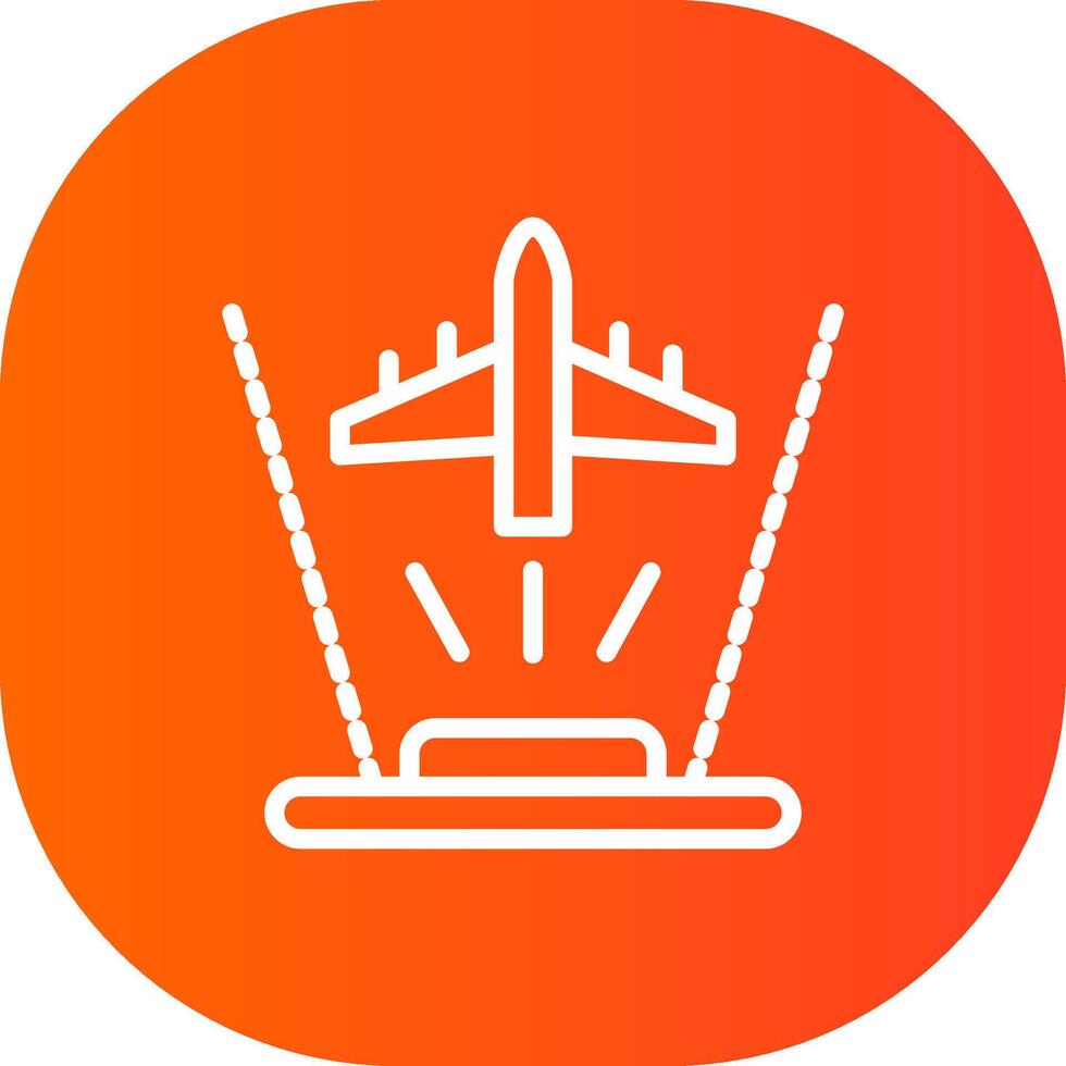 Ar Flight Training Creative Icon Design vector