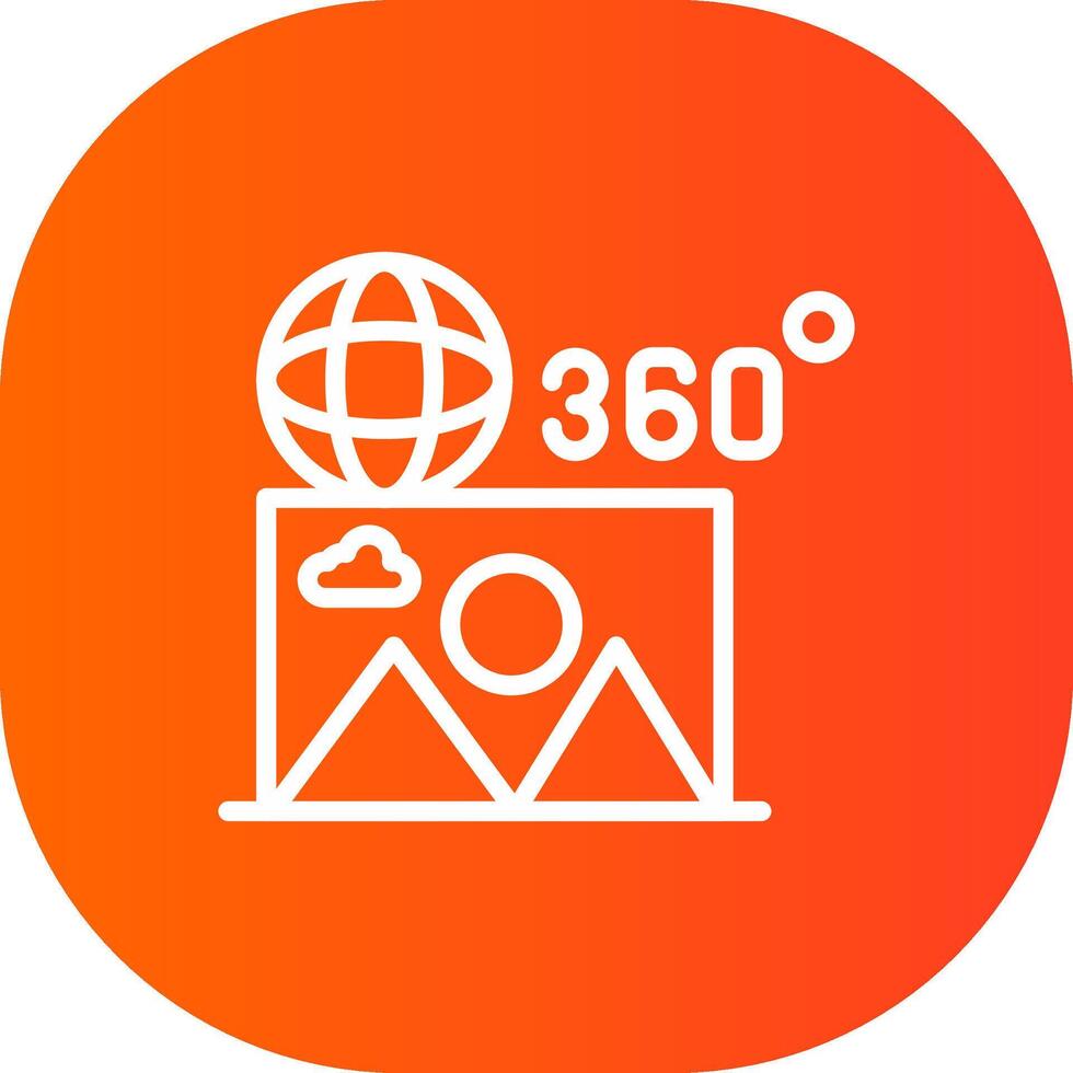 360 Image Creative Icon Design vector