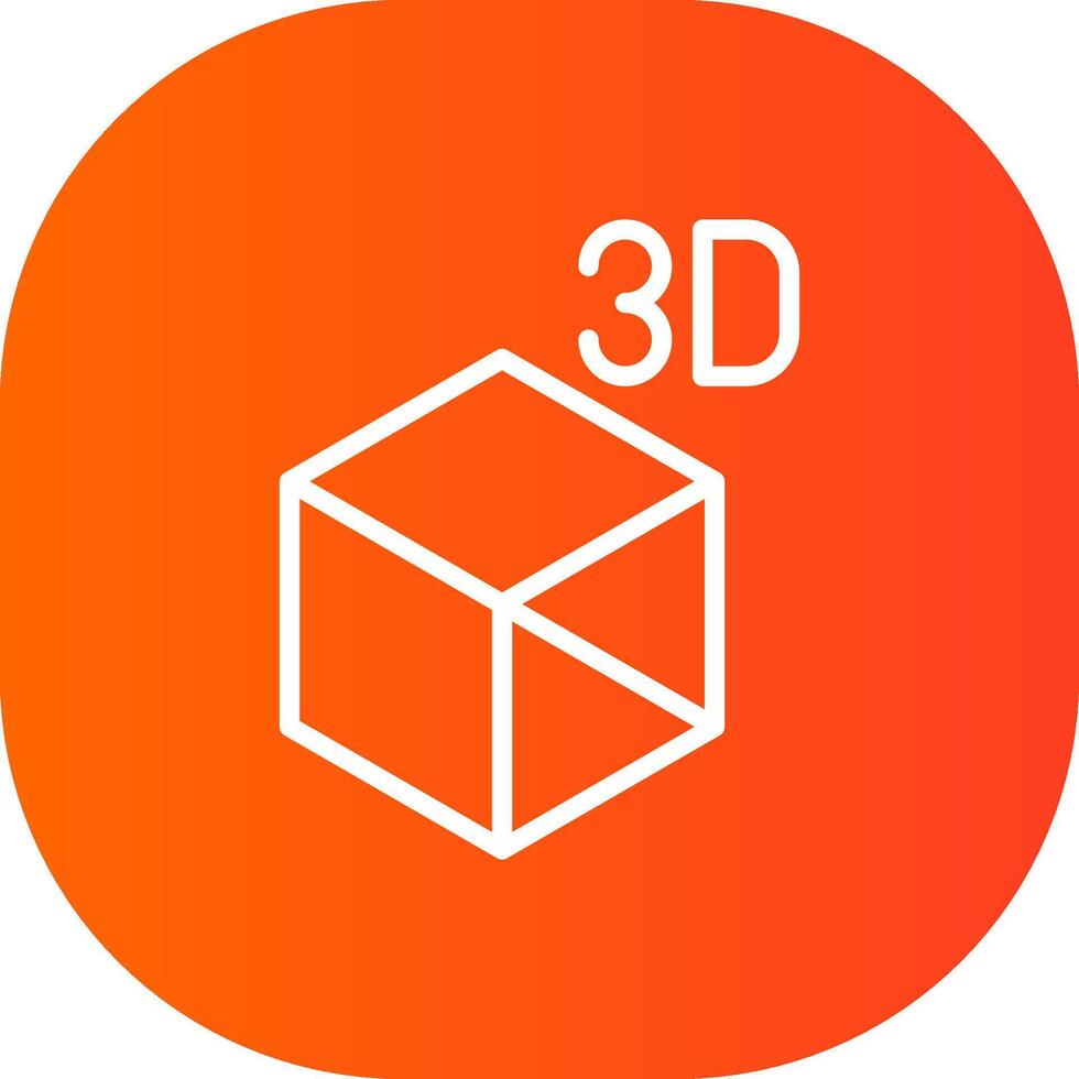 3D Object Creative Icon Design vector