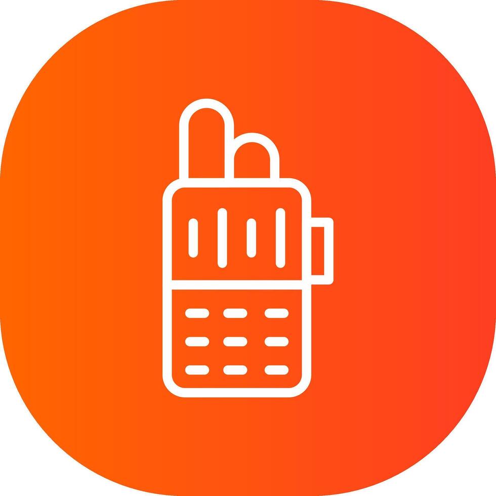 Walkie Talkie Creative Icon Design vector