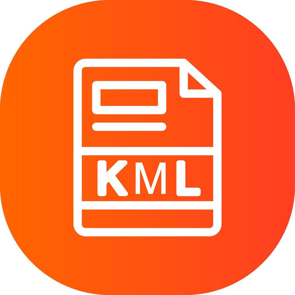 KML Creative Icon Design vector