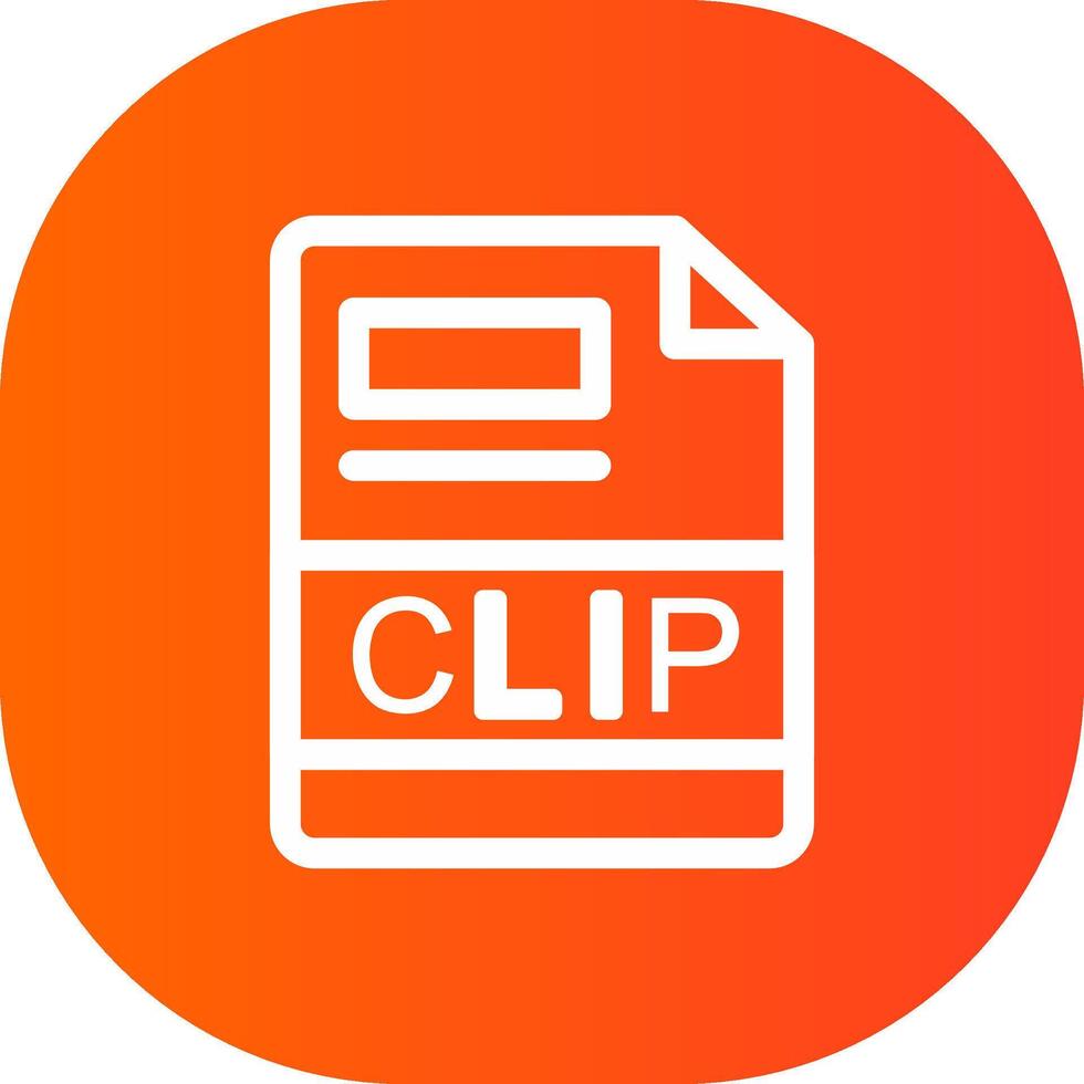 CLIP Creative Icon Design vector