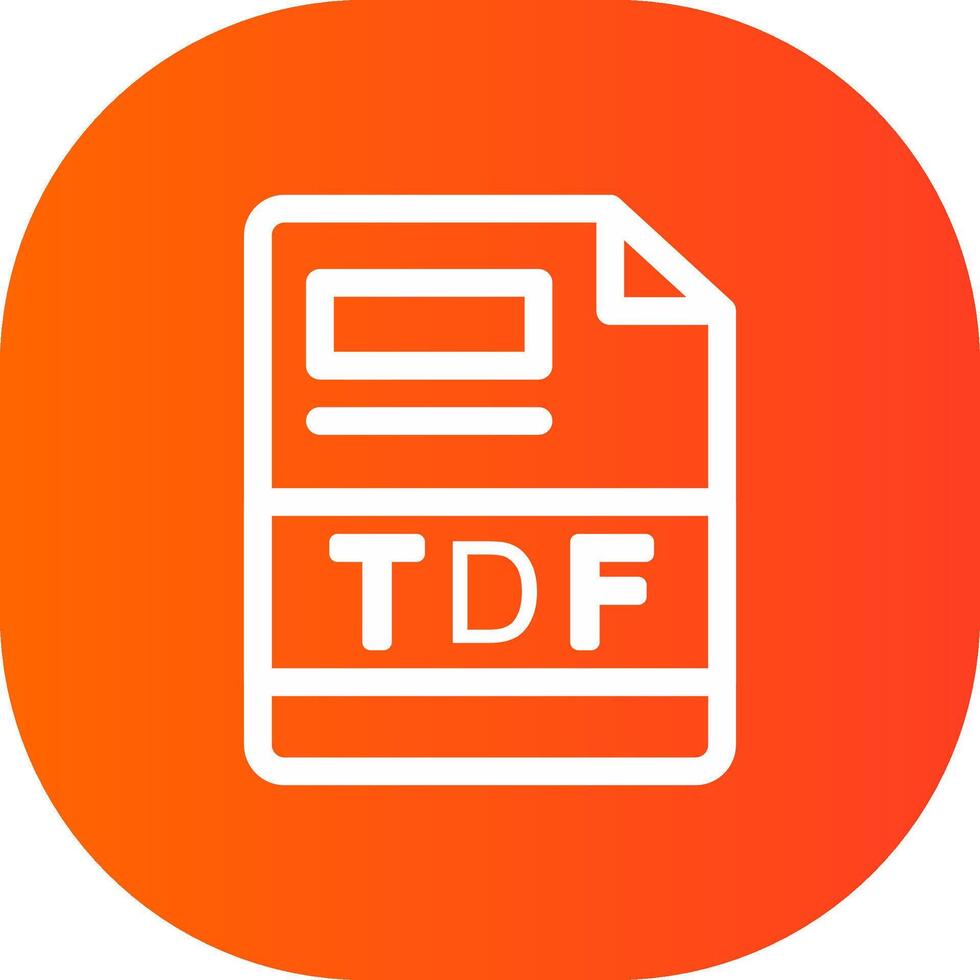 tfd creativo icono diseño vector