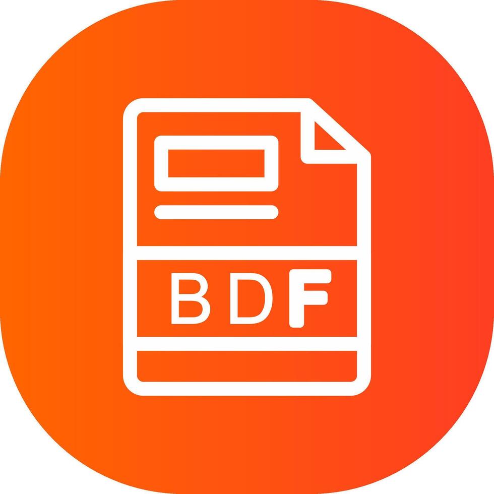 BDF Creative Icon Design vector