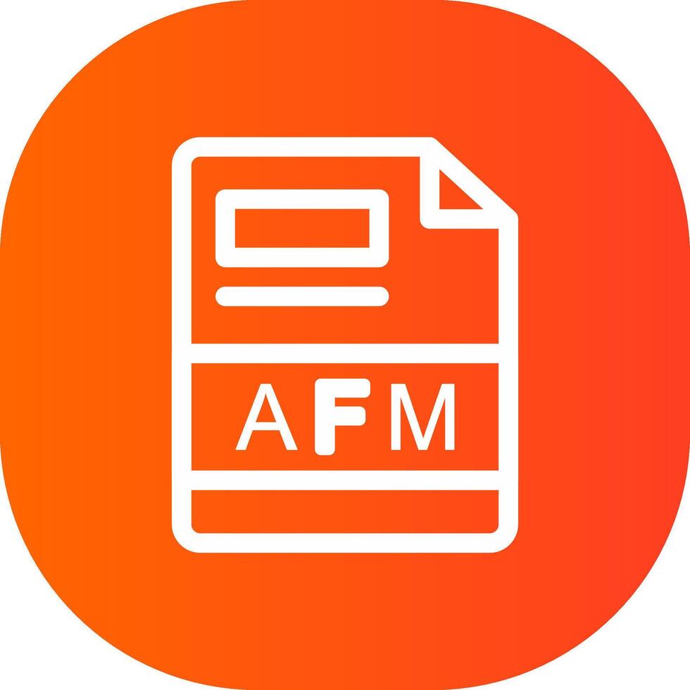 AFM Creative Icon Design vector