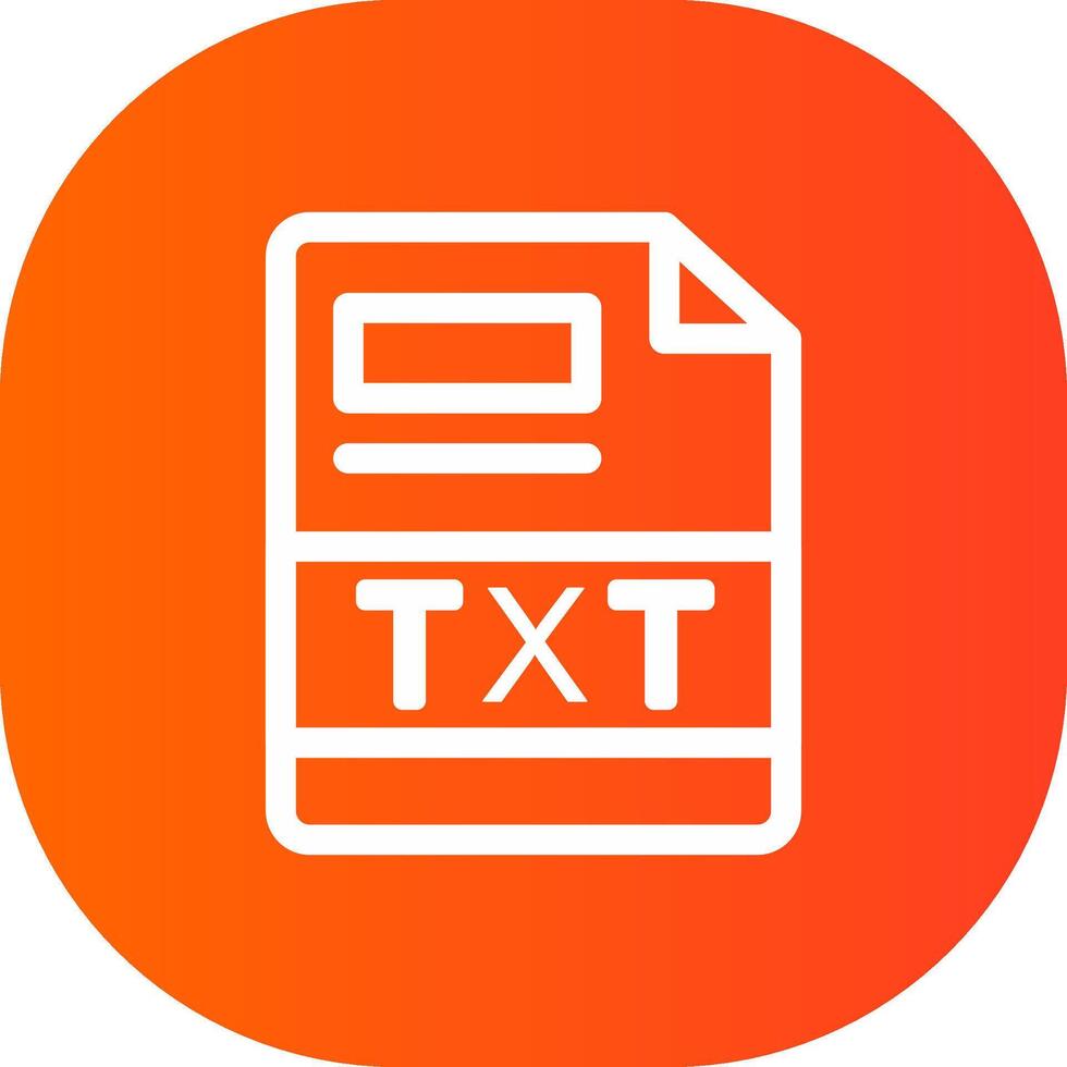 TXT Creative Icon Design vector