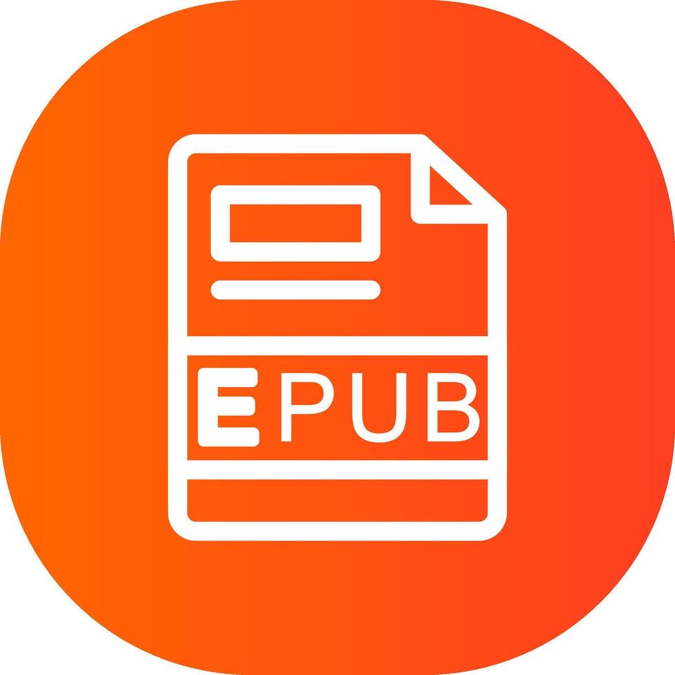 epub creativo icono diseño vector