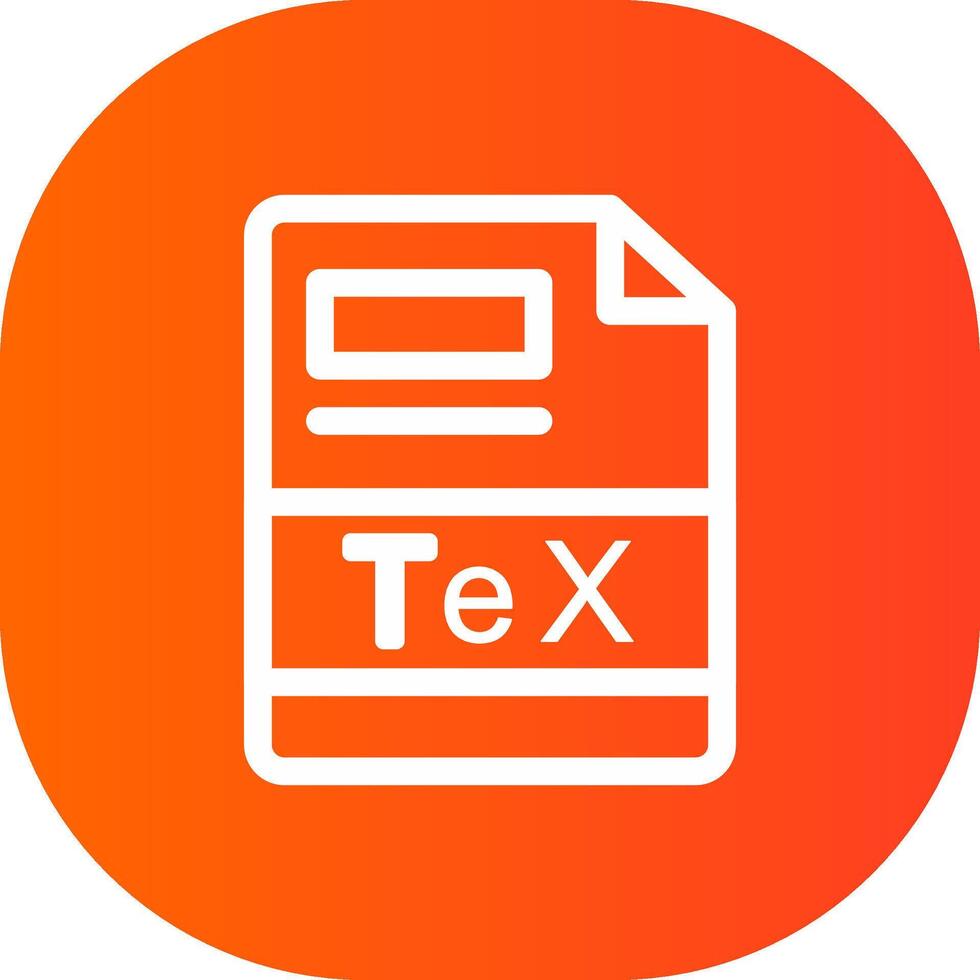 TeX Creative Icon Design vector