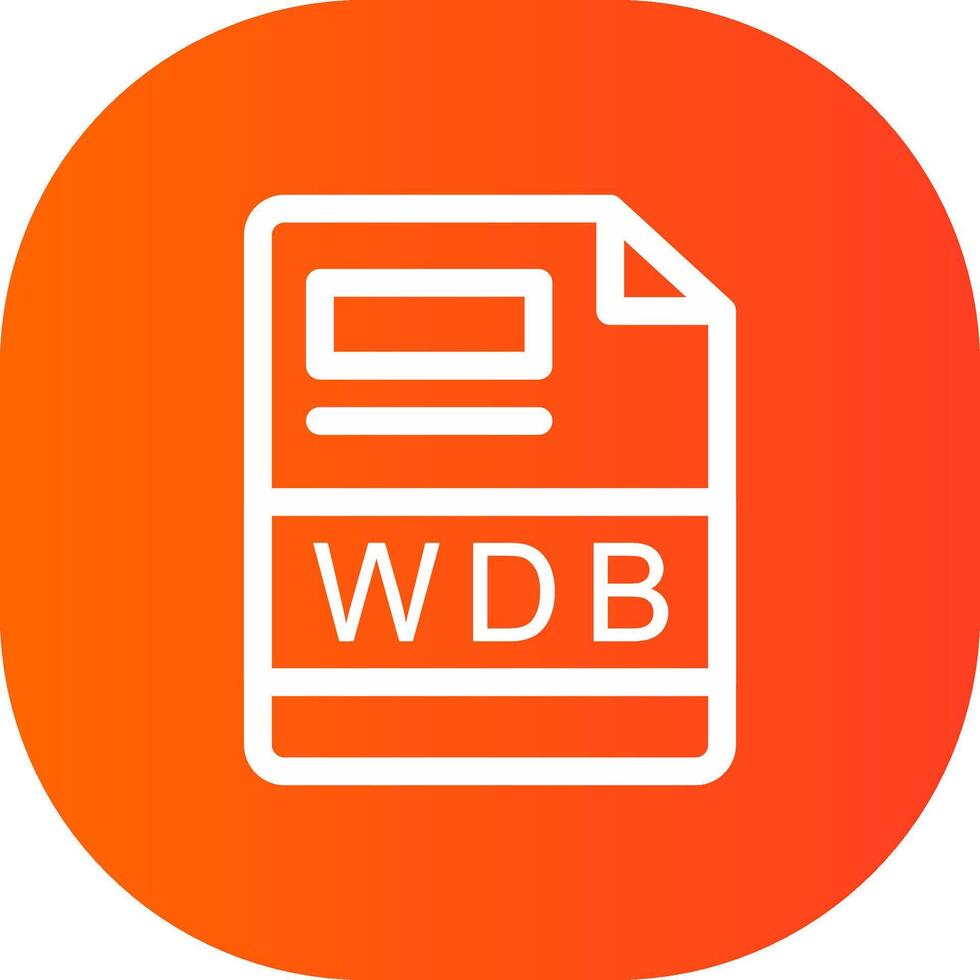 wdb creativo icono diseño vector