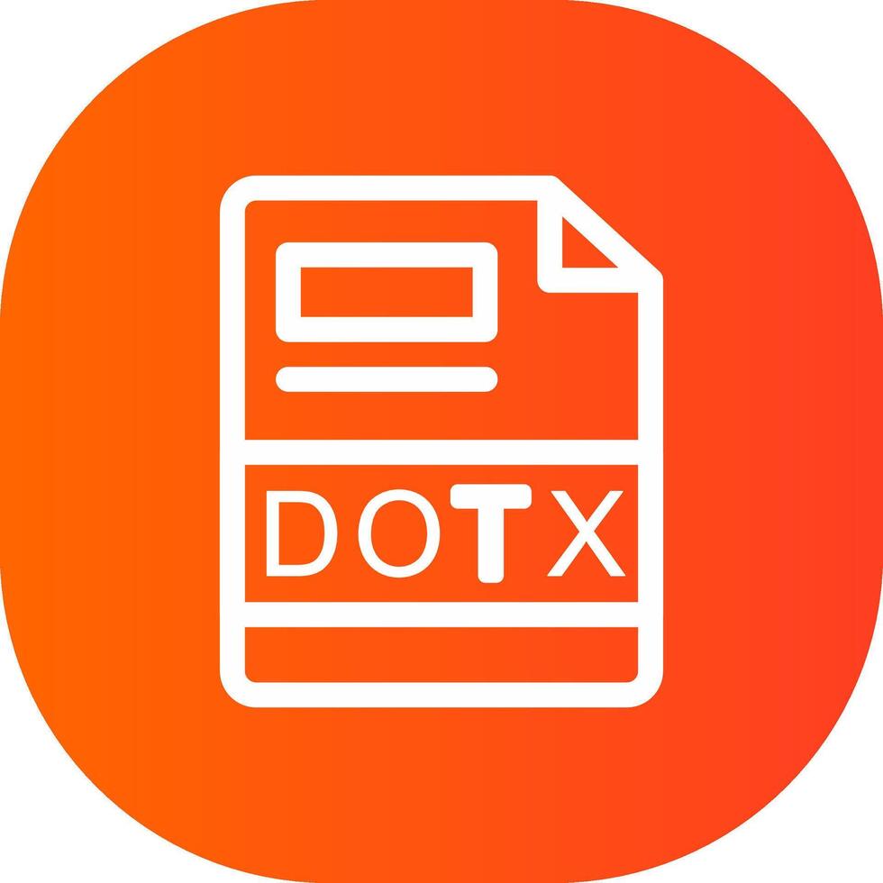 DOTX Creative Icon Design vector