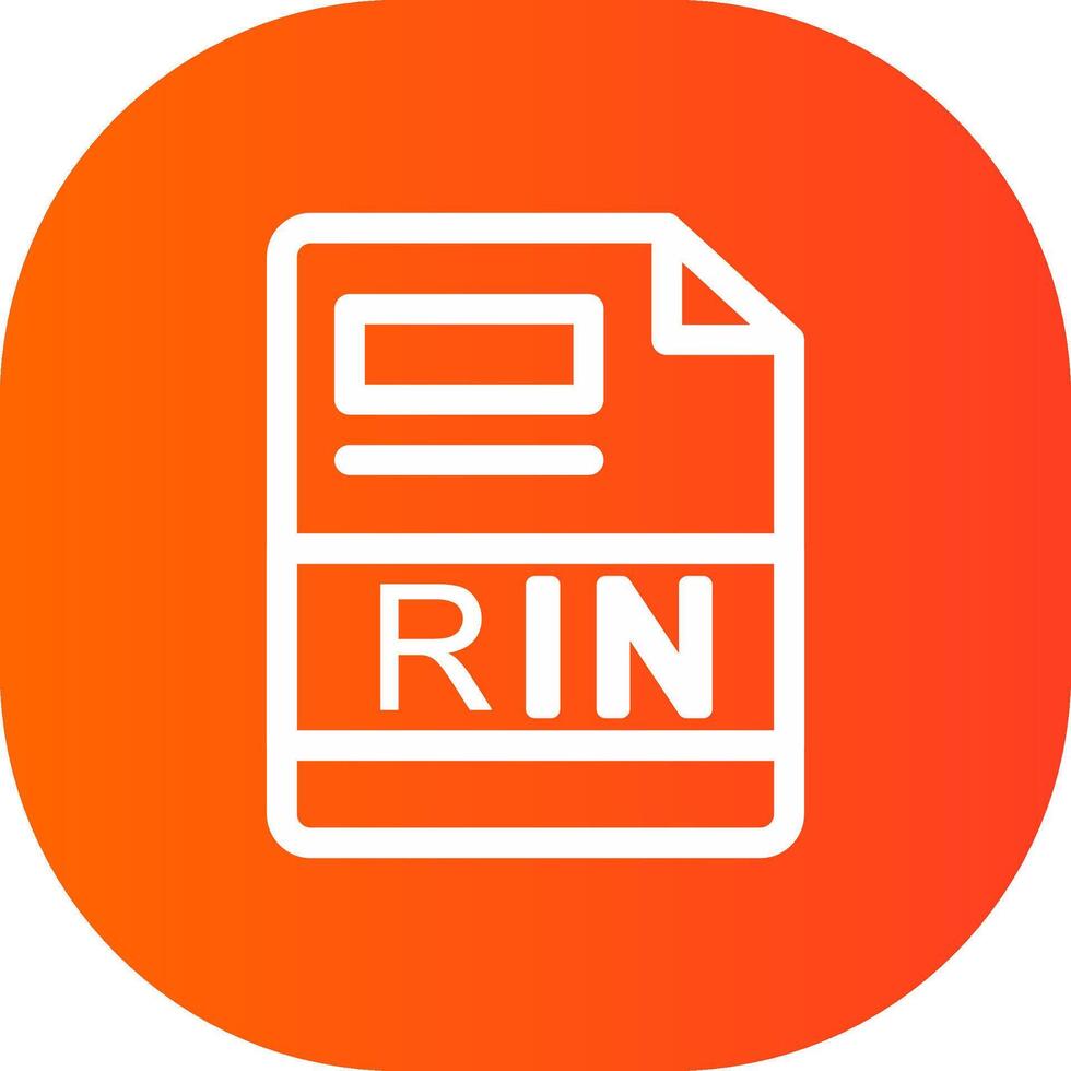 RIN Creative Icon Design vector