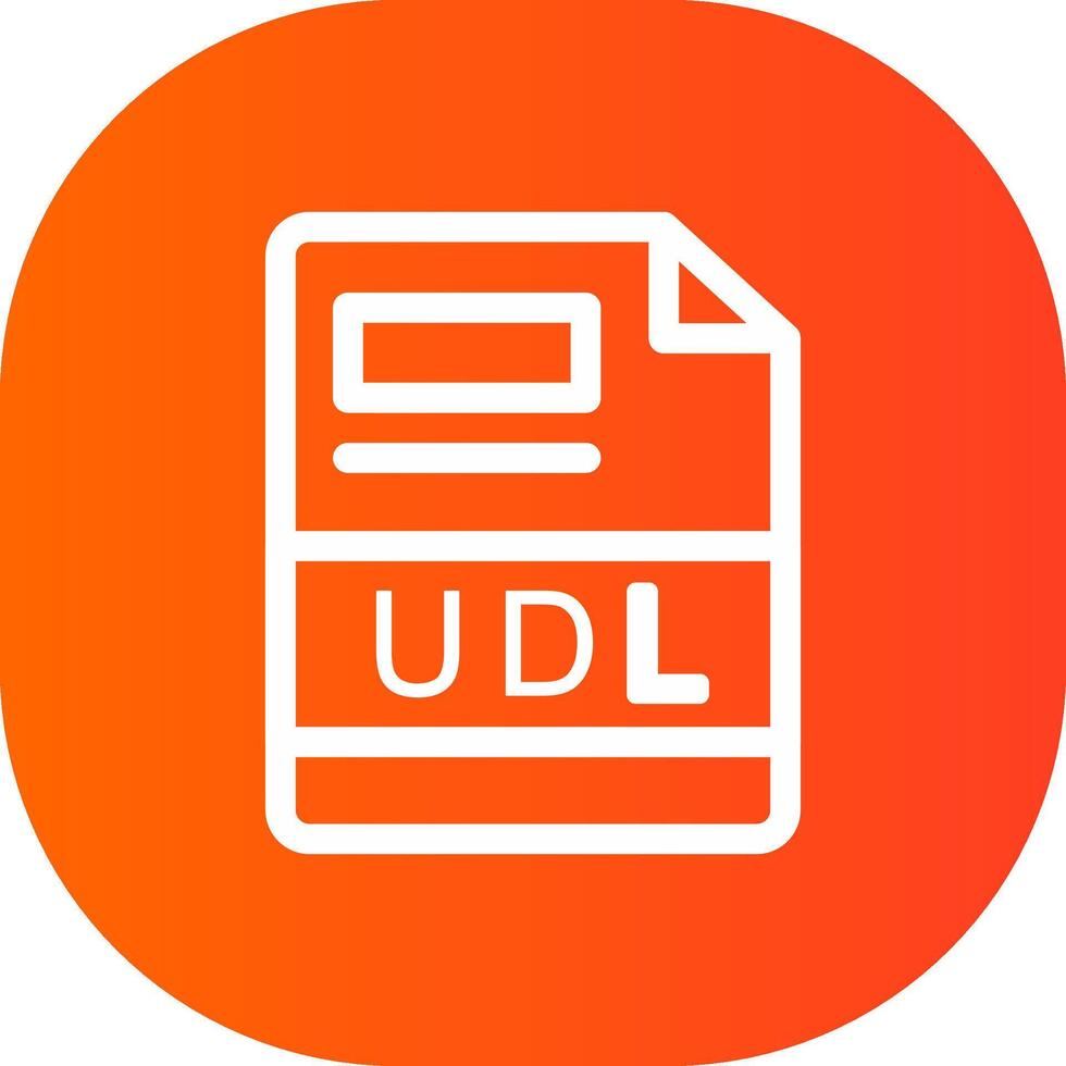 UDL Creative Icon Design vector