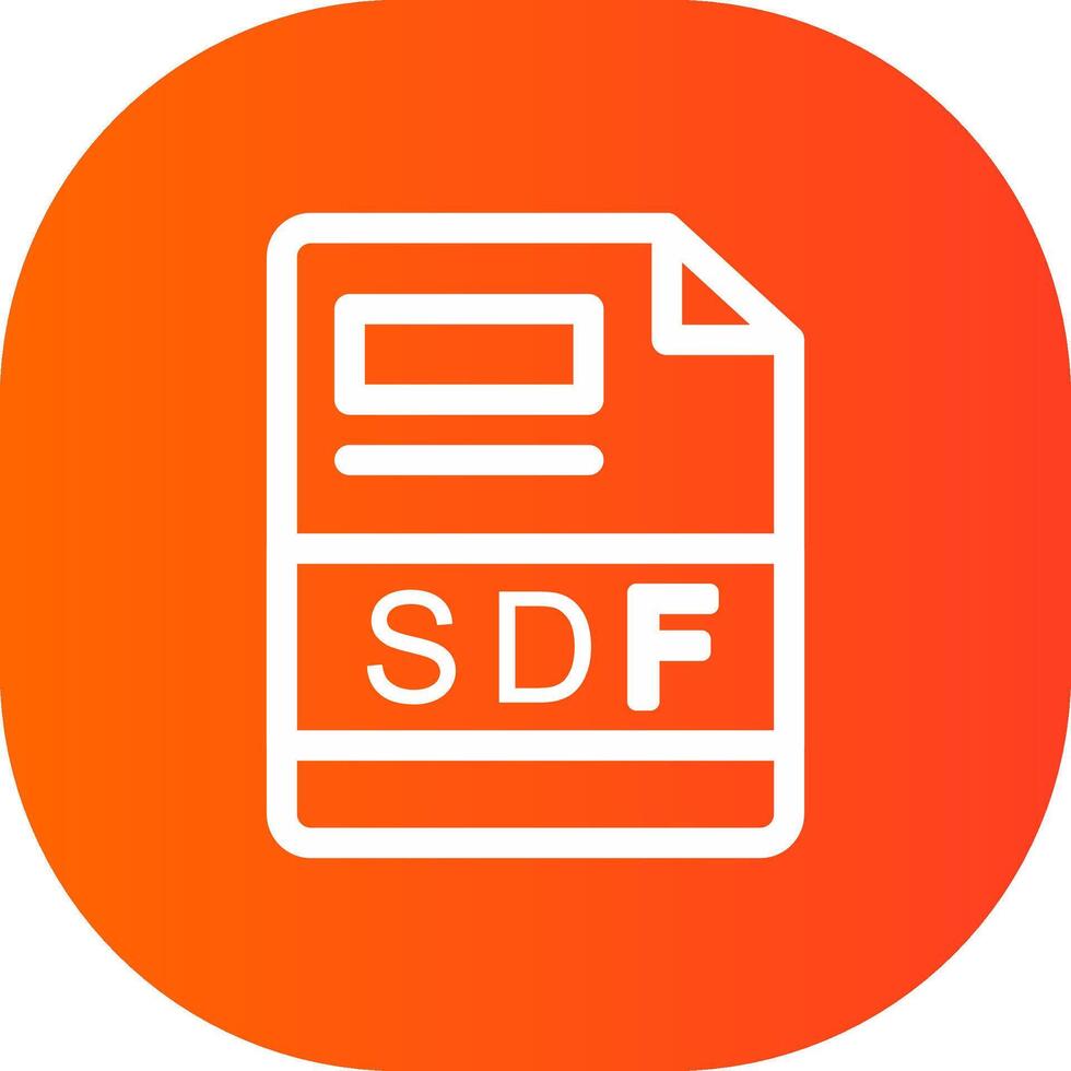 SDF Creative Icon Design vector