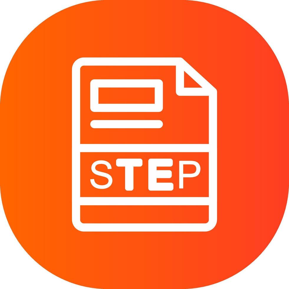 STEP Creative Icon Design vector
